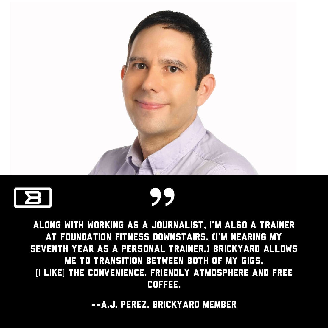 A.J. Perez Front Office Sports Brickyard Coworking